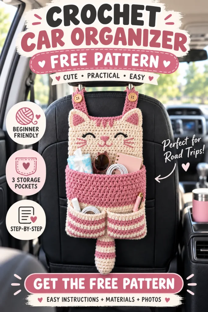Crochet Car Organizer pin