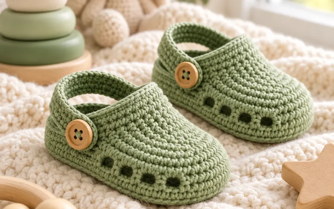 Crochet Baby Clogs Pattern – Free Easy Baby Shoes Tutorial