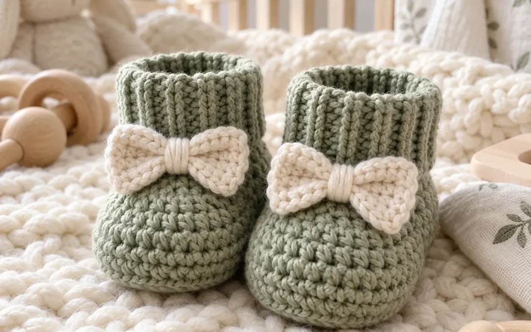Baby Booties Crochet Pattern – Free Easy Baby Shoes Tutorial