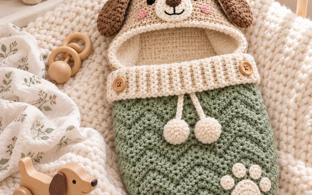 Crochet Baby Cocoon Pattern – Free Newborn Photo Prop Tutorial