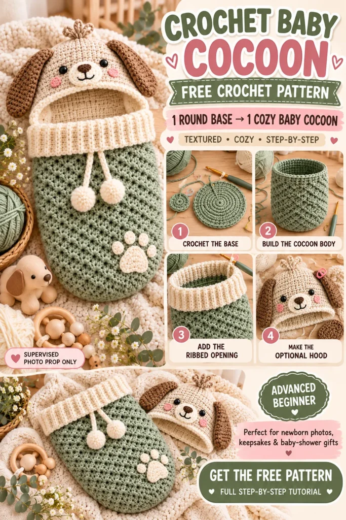Crochet Baby Cocoon Pattern Pin