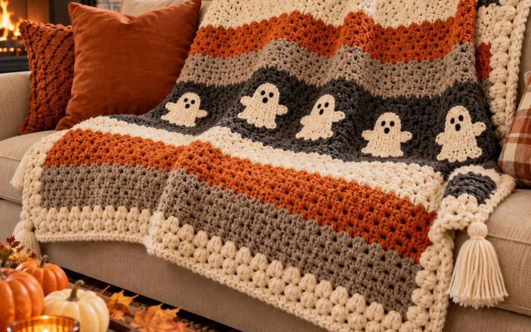 Fall Crochet Blanket Pattern – Free Cozy Autumn Striped Throw