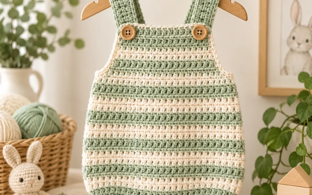 Crochet Baby Romper Pattern – Free Easy Baby Overall Pattern