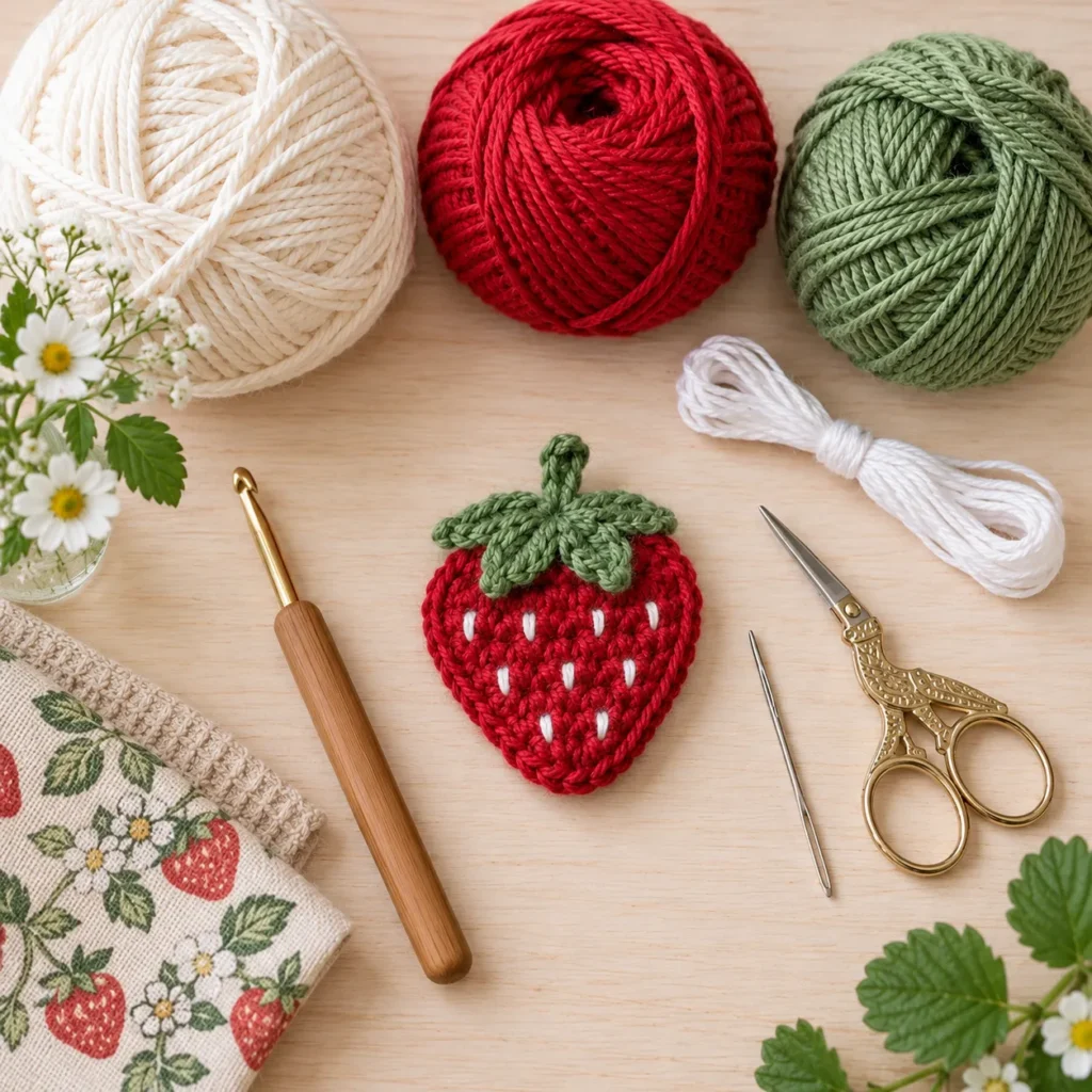 Granny Square + Strawberry Progress