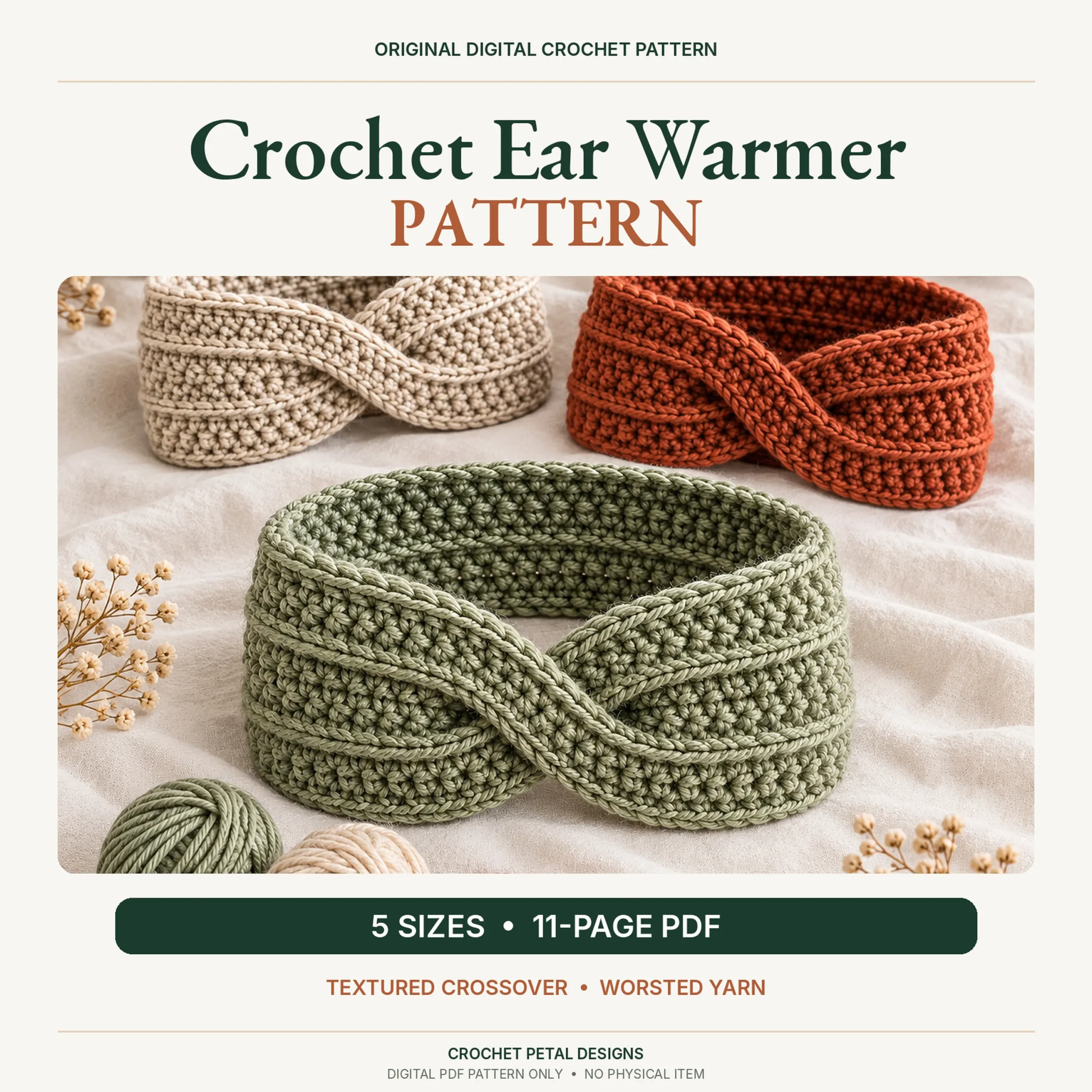 Crochet Ear Warmer Pattern — project details