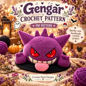 Gengar Crochet Pattern PDF — project preview
