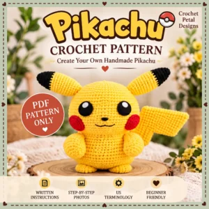 Pikachu Crochet Pattern PDF — project preview