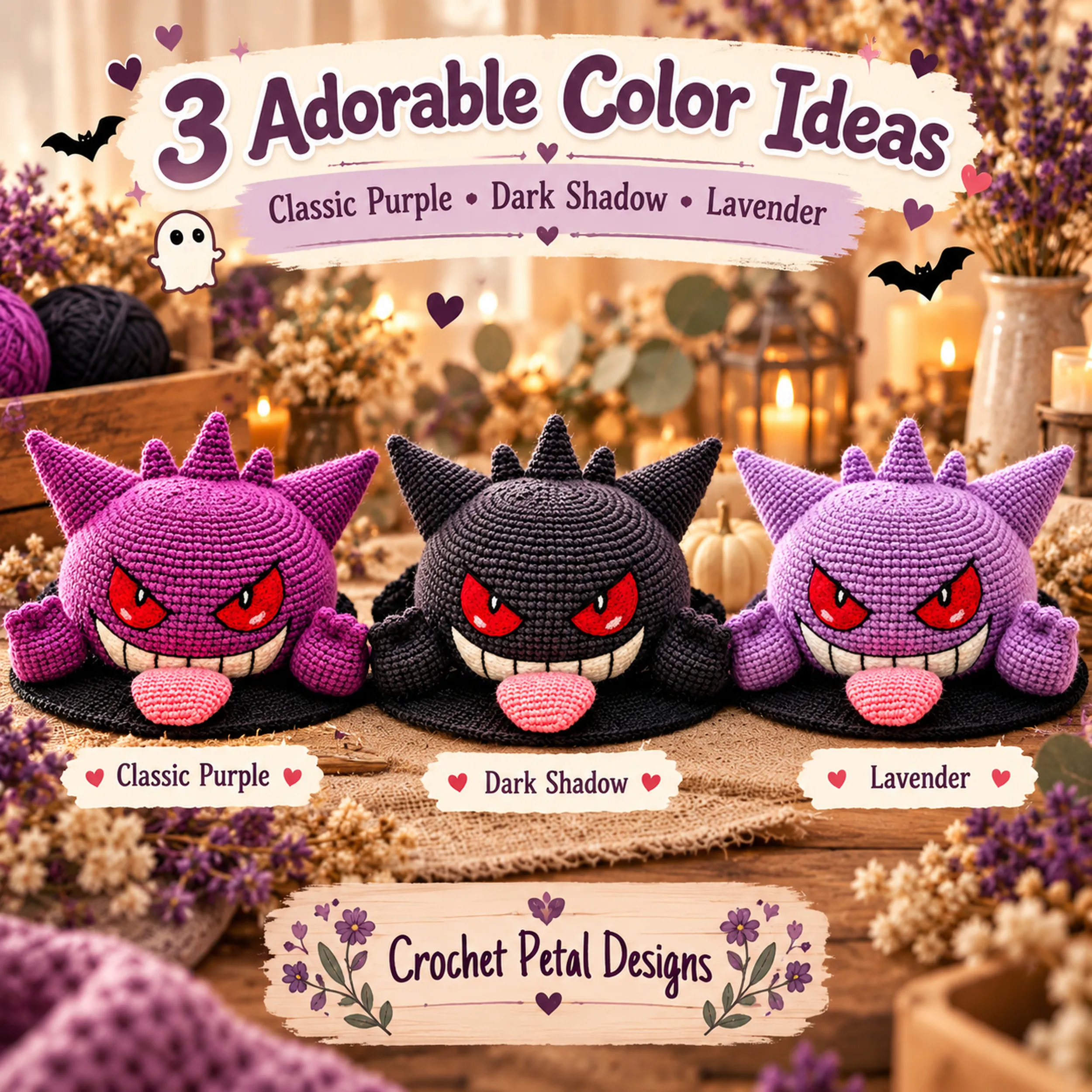 Gengar Crochet Pattern PDF — project preview
