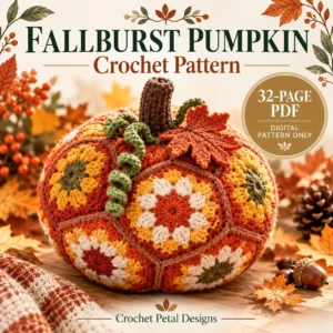 Fallburst Pumpkin Crochet Pattern PDF — project preview