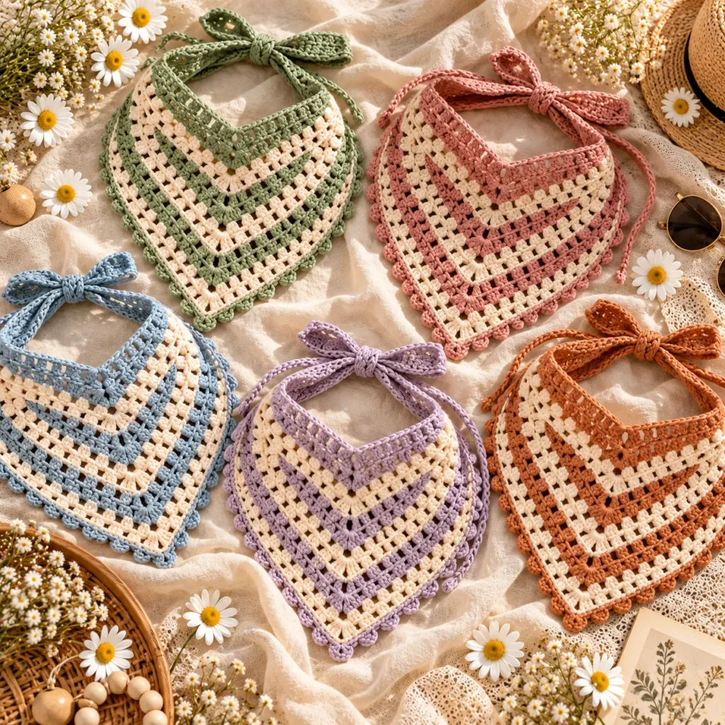 Finished Chic Rainbow Bandana Headscarves in multiple colors