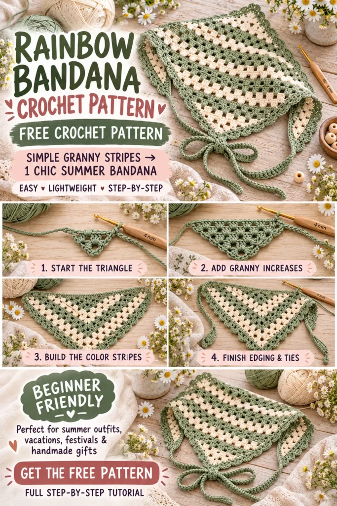 Chic Rainbow Bandana Pattern