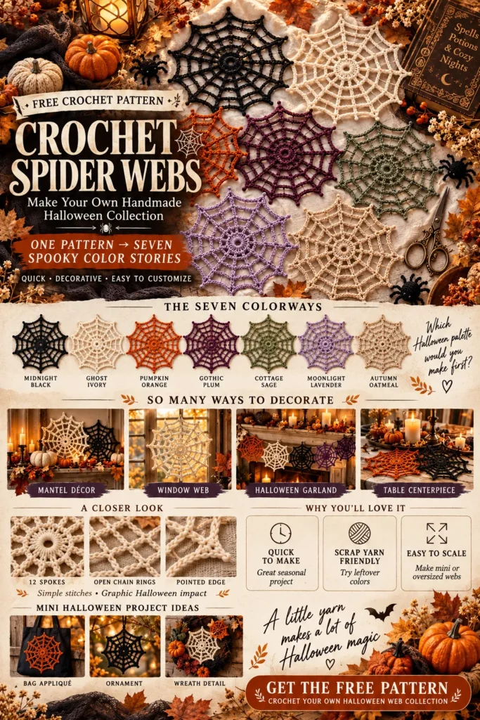 Crochet Spider Web Pattern