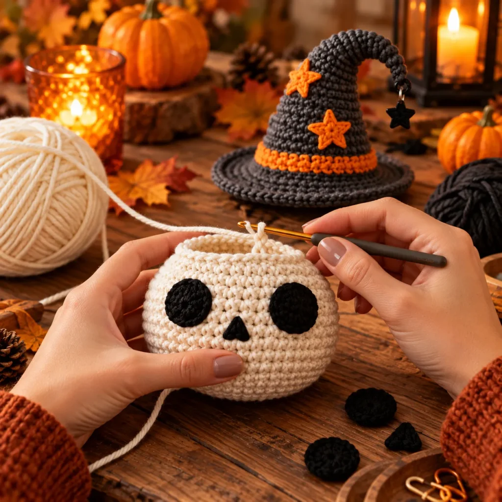 Early Construction: Creating the Ivory Crochet Skull