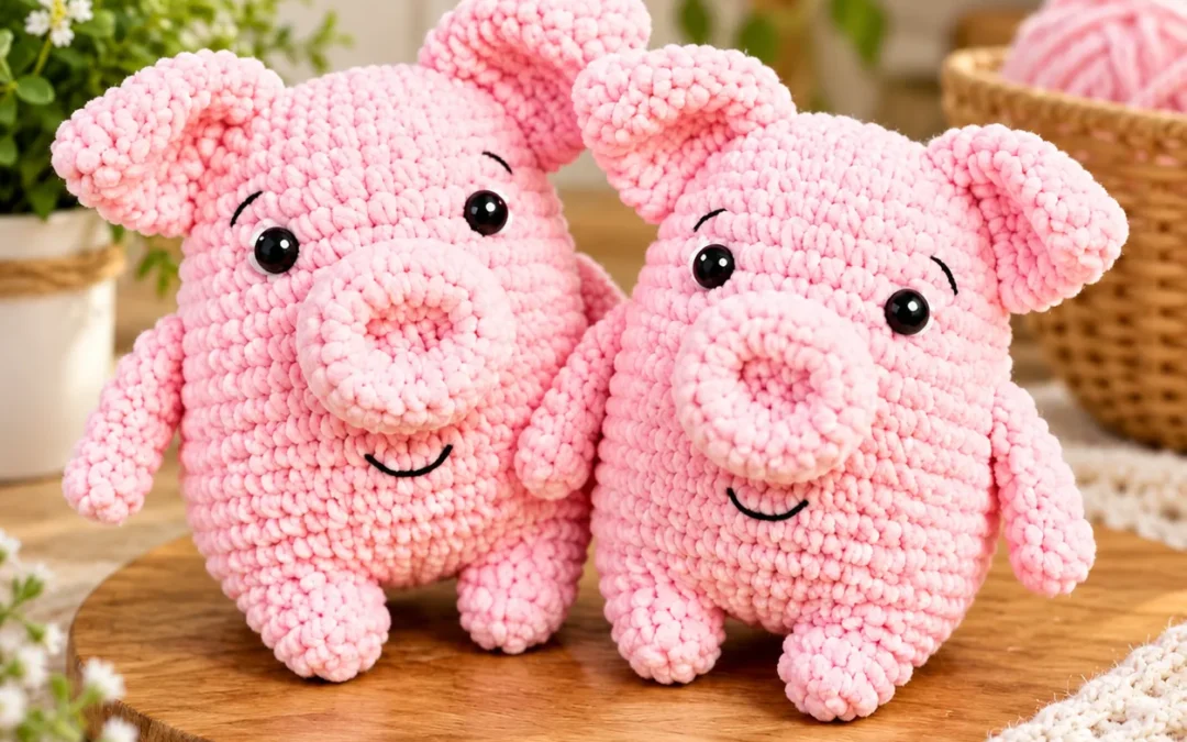 Crochet Pig Amigurumi Pattern – Adorable Pink Pig Plushie You’ll Love Making