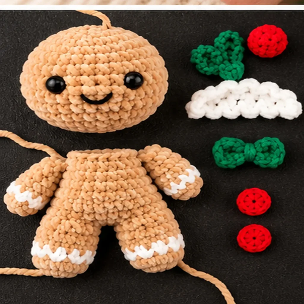 GINGERBREAD BODY PARTS AND DECORATIONS