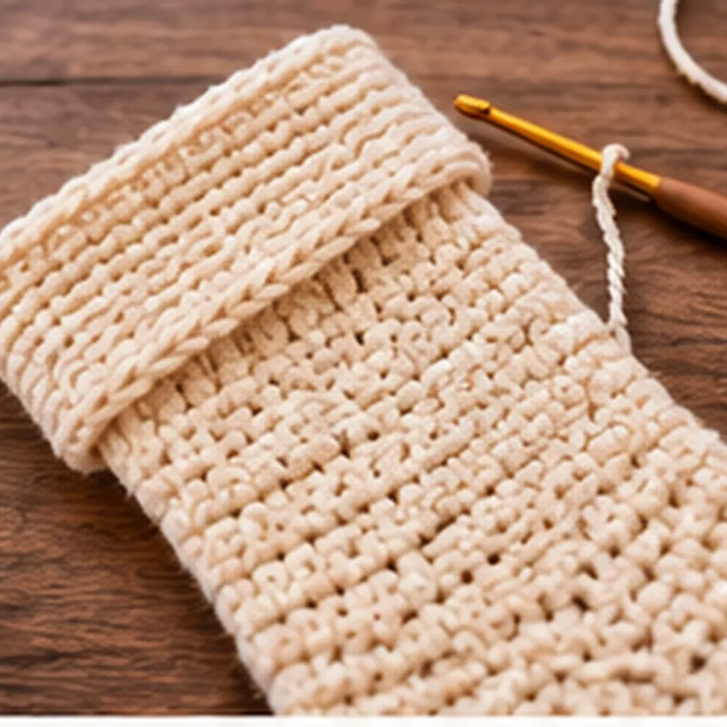 CROCHET STOCKING BODY AND CUFF