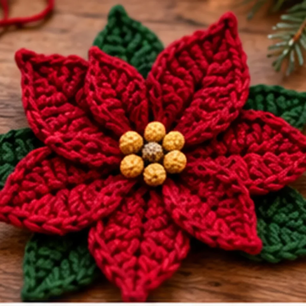 RED POINSETTIA FLOWER