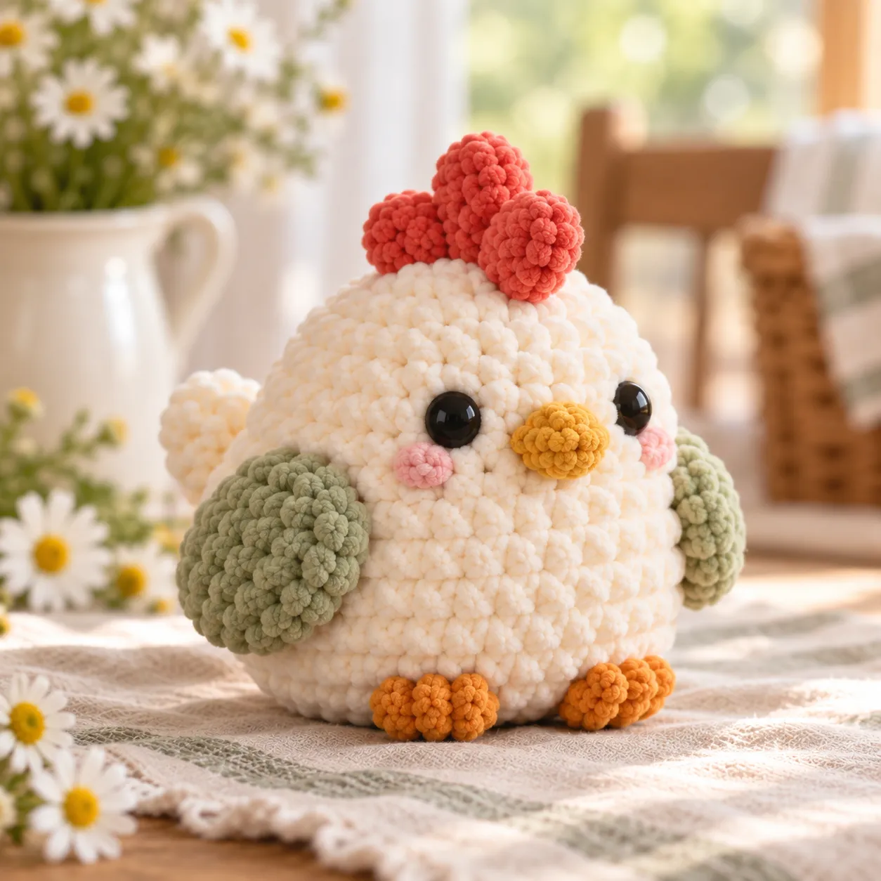 Clover Cottage Chicken Crochet Pattern PDF — project details