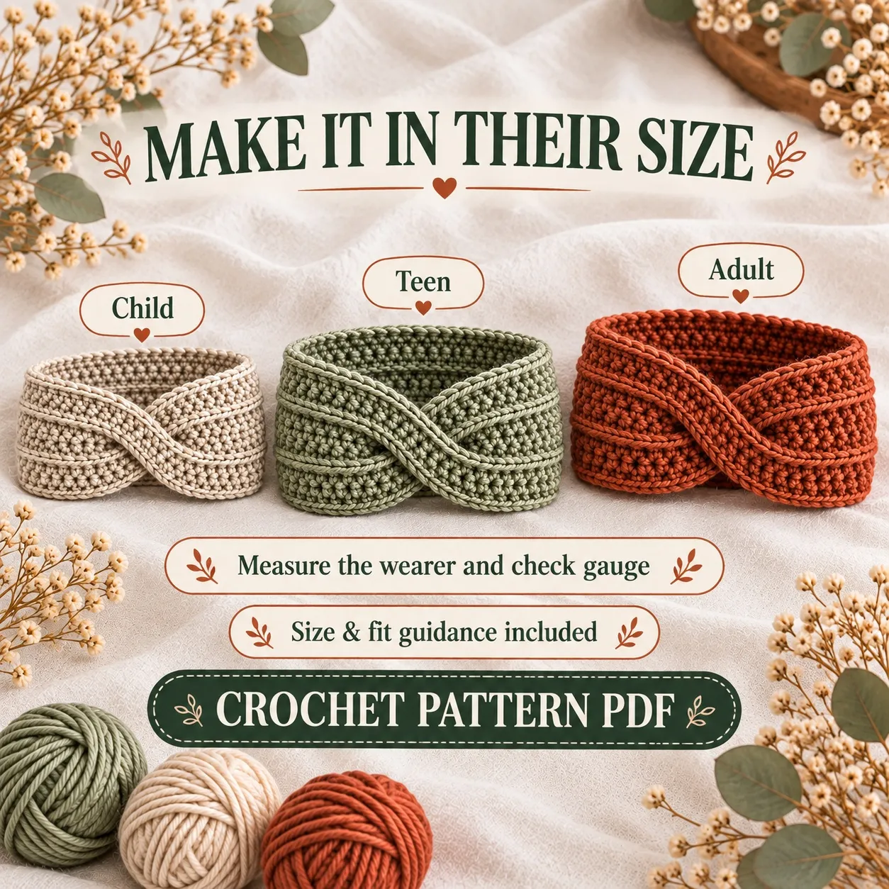 Crochet Ear Warmer Pattern — project details