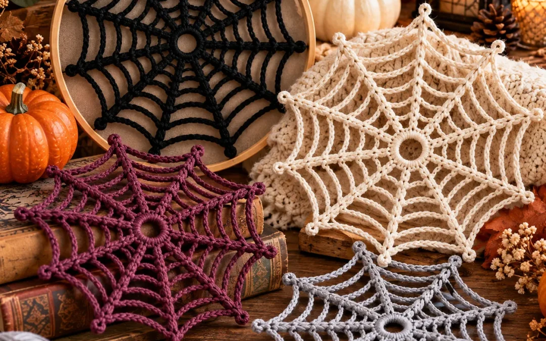 Spider Web Crochet Pattern: A Beautiful Handmade Halloween Decor Idea